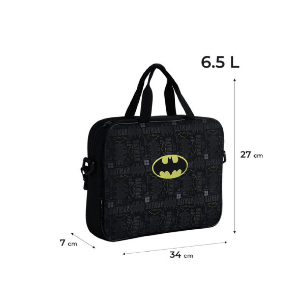 Сумка дитяча Kite 589 DC Batman A4, шкільна, текстильна (DC25-589) Сумка дитяча Kite 589 DC Batman A4, шкільна, текстильна (DC25-589)