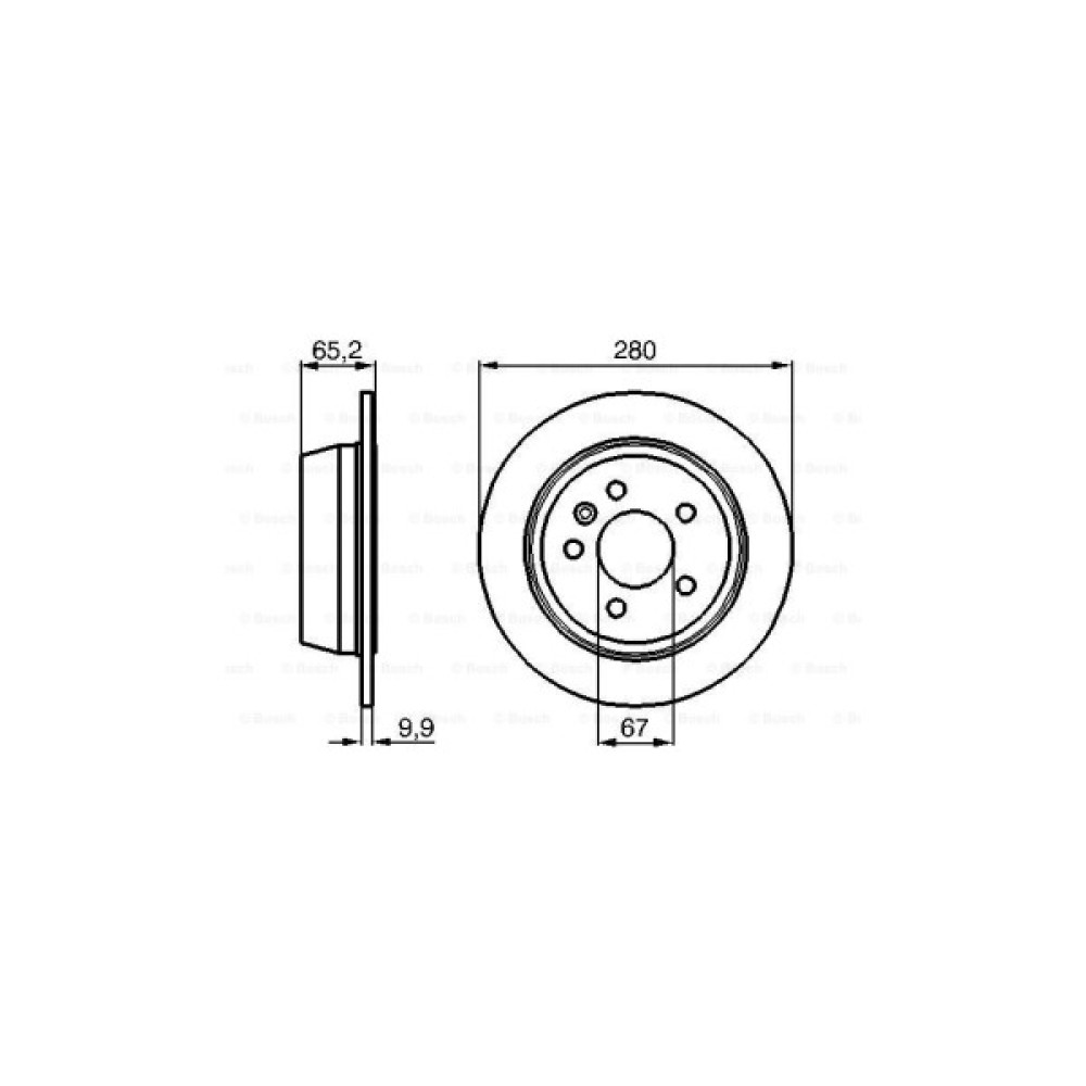 Гальмівний диск Bosch 0 986 478 873
