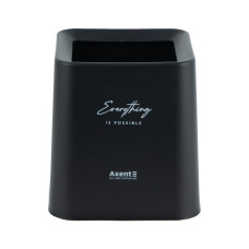 Кошик для паперів Axent Настільний контейнер для сміття, квадратний, чорний (2132-01-A)