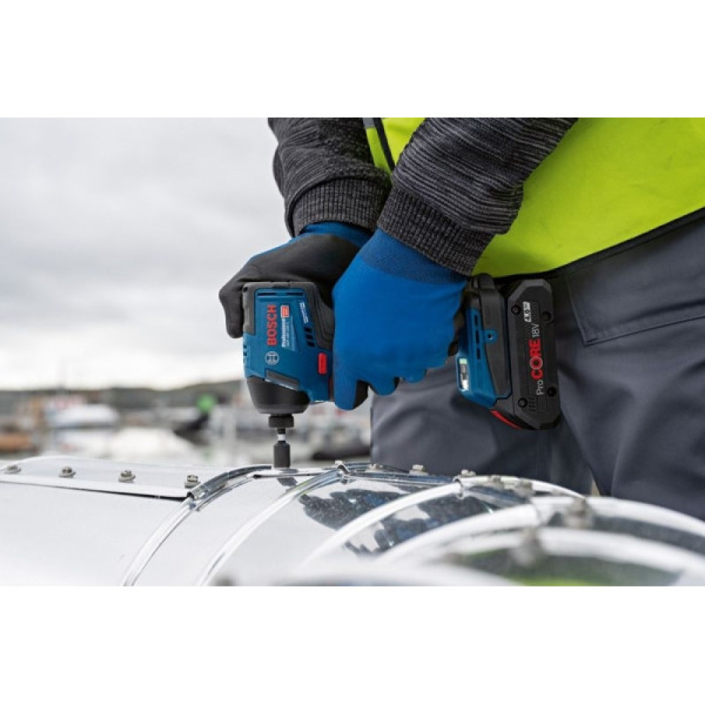 Гвинтоверт ударний акумуляторний Bosch Professional GDR 18V-220 C 18В 2х5А·год 215Нм 0-3400об/хв 1кг Bluetooth