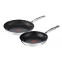 Набір посуду Tefal Duetto+, 2шт, 24/28см, нержавіюча сталь (G732S255)