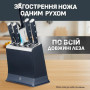 Набір ножів Tefal EverSharp Pro з блоком 6 предметів синій (K297S744)