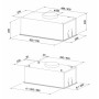 Витяжка кухонна Eleyus NAVIS 800 LED 52 BL Витяжка кухонна Eleyus NAVIS 800 LED 52 BL