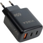 Зарядний пристрій Vinga GaN 65W PD+QC 2C1A ports Wall Charger (VCPCHCCA65B) Зарядний пристрій Vinga GaN 65W PD+QC 2C1A ports Wall Charger (VCPCHCCA65B)