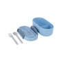 Ланч-бокс дитячий Kite з розділювачем 1000 мл, блакитний (K23-185-2)
