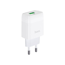 Зарядний пристрій HOCO C72Q Glorious USB QC3.0 18W White (6931474732514)