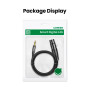 Кабель мультимедійний 3.5mm M to XLR F 1.0m AV182 black Ugreen (20763)