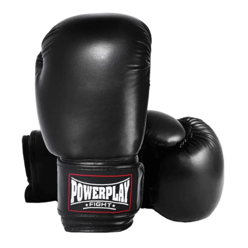 Боксерські рукавички PowerPlay 3004 Classic Чорні 8 унцій (PP_3004_8oz_Black)