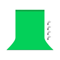 Фон Puluz PU5206G backdrop 3x6 m green (PU5206G)