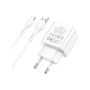 Зарядний пристрій HOCO C98A Proton USB QC3.0 + cable USB to USB-C White (6931474766878) Зарядний пристрій HOCO C98A Proton USB QC3.0 + cable USB to USB-C White (6931474766878)