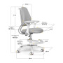 Дитяче крісло s Mio Ergo Grey Evo-kids (Y-507 G) Дитяче крісло s Mio Ergo Grey Evo-kids (Y-507 G)