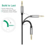 Кабель мультимедійний 3.5mm M to 3.5mm M 1.0m AV119 black Ugreen (10733) Кабель мультимедійний 3.5mm M to 3.5mm M 1.0m AV119 black Ugreen (10733)