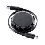 Дата кабель USB-C to USB-C 0.8m 60W dual retraction C13-03 Black Acefast (6974316280132) Дата кабель USB-C to USB-C 0.8m 60W dual retraction C13-03 Black Acefast (6974316280132)