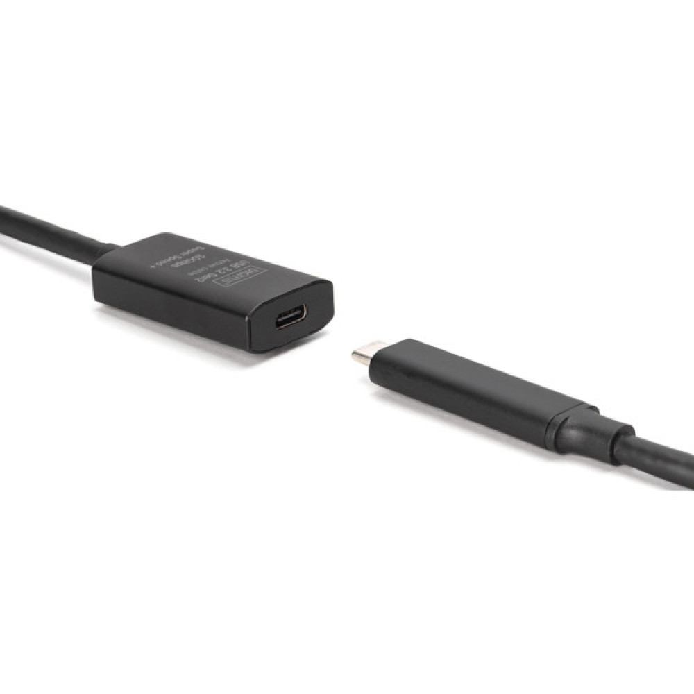 Дата кабель USB-С to USB-C 5.0m M/F USB3.2 Gen2 Active 10G Digitus (DA-73112)