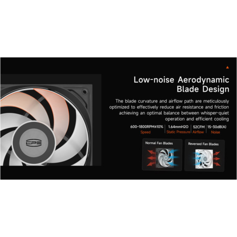 Кулер до корпусу PcCooler FE120 BK