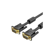 Кабель мультимедійний VGA M to VGA M 1.0m ferrite black Vention (DAEBF)