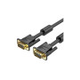 Кабель мультимедійний VGA M to VGA M 1.0m ferrite black Vention (DAEBF)