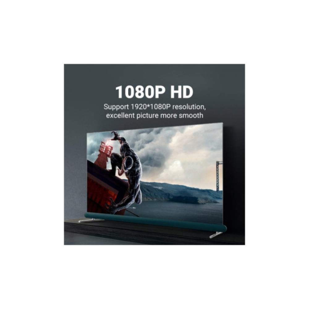 Кабель мультимедійний VGA M to VGA M 1.0m ferrite black Vention (DAEBF)