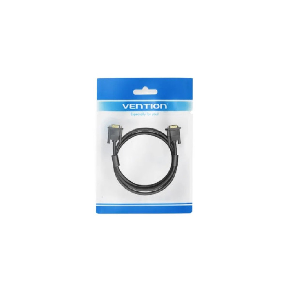 Кабель мультимедійний VGA M to VGA M 1.0m ferrite black Vention (DAEBF)