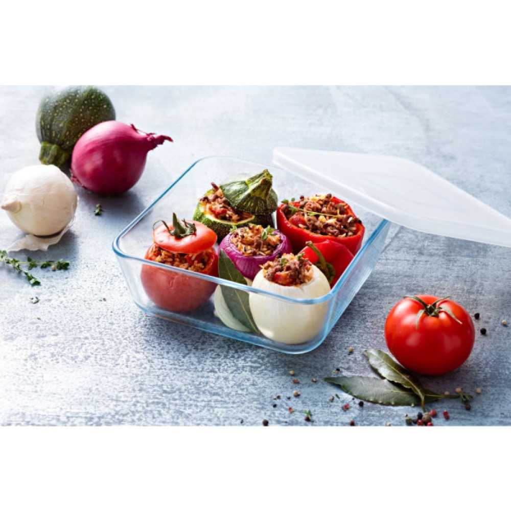 Форма для випікання Pyrex CookFreez з кришкою квадратна 20 х 20 см 2 л (219P001/7644)