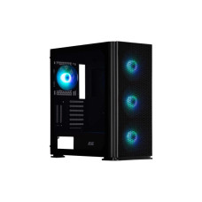 Корпус 2E GAMING Vertex GI01B без БЖ 2xUSB3.0, 1xUSBType-C, 3x140мм ARGB, 1x120мм ARGB, VGA 380мм, LCS ready, контролер з пультом, TG Side Panel, EATX, чорний