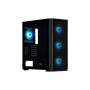 Корпус 2E GAMING Vertex GI01B без БЖ 2xUSB3.0, 1xUSBType-C, 3x140мм ARGB, 1x120мм ARGB, VGA 380мм, LCS ready, контролер з пультом, TG Side Panel, EATX, чорний