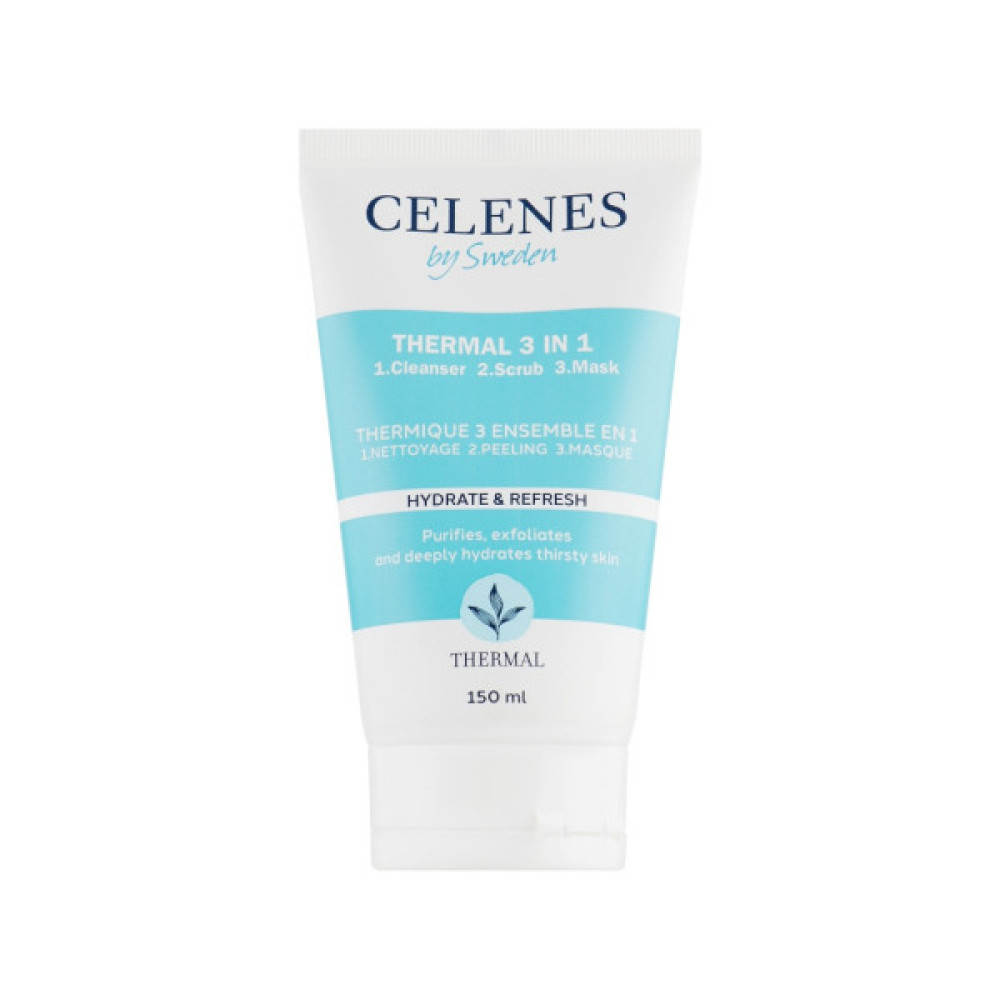 Пілінг для обличчя Celenes Thermal 3 in 1 Cleanser-Scrub-Mask 150 мл (7350104248161)