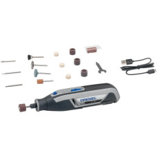 Шліфмашина шліфувально-гравірувальна акумуляторна Dremel 7760-15 3.6В 1х2А·год 8000-25000об·хв 15 насадок 195см ЗП USB 0.27кг