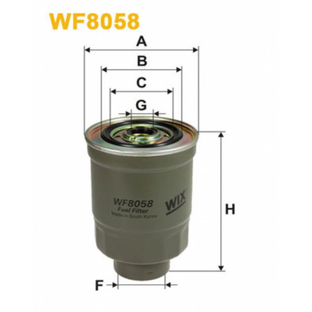 Фільтр паливний Wixfiltron WF8058