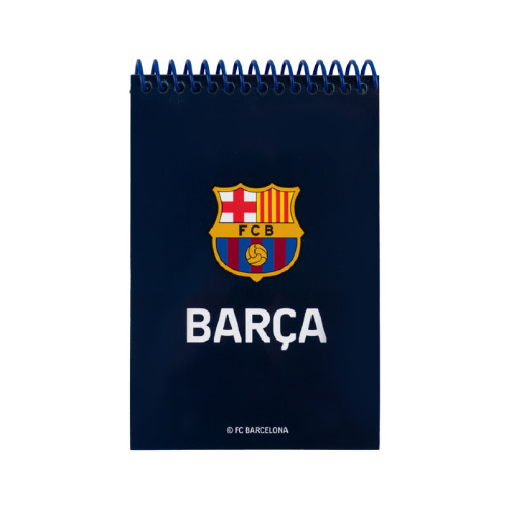 Блокнот Kite на спіралі FC Barcelona А6, 48 аркушів, нелінований (BC25-196)
