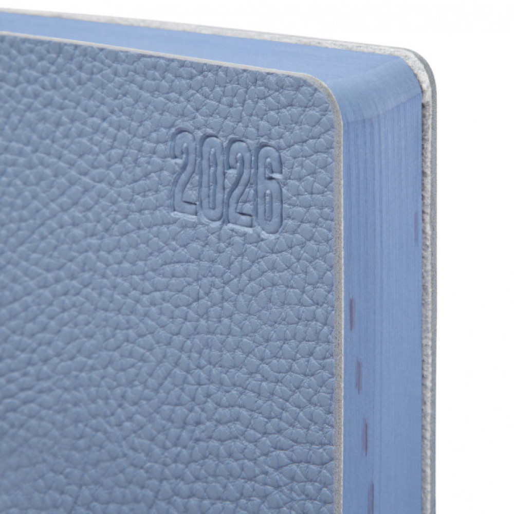 Тижневик Leo planner А5 датований 2026 "Vitto", м‘який, блакитний, 368 сторінок (252644)