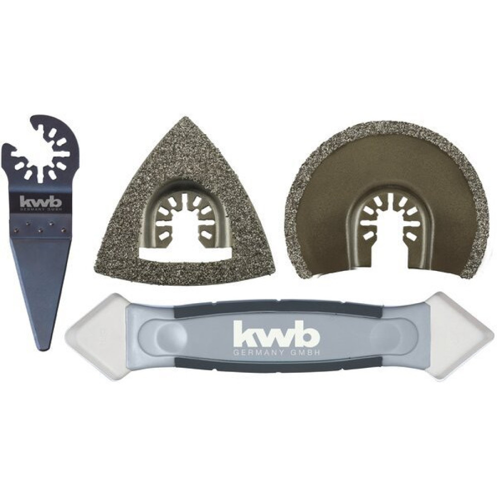 Набір насадок для реноватору KWB 4шт для плитки