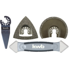 Набір насадок для реноватору KWB 4шт для плитки