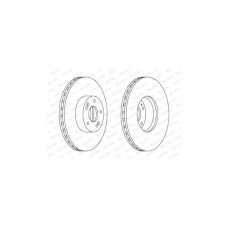 Гальмівний диск FERODO DDF1631C-1