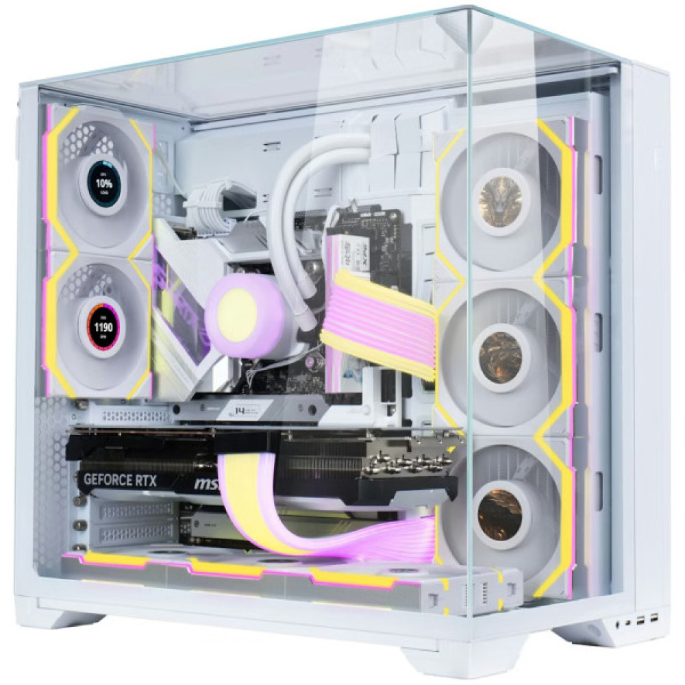 Кулер до корпусу Lian Li UNI Fan SL WIRELESS LCD 120-1, White (G99.12SLLCD1W1W.00)