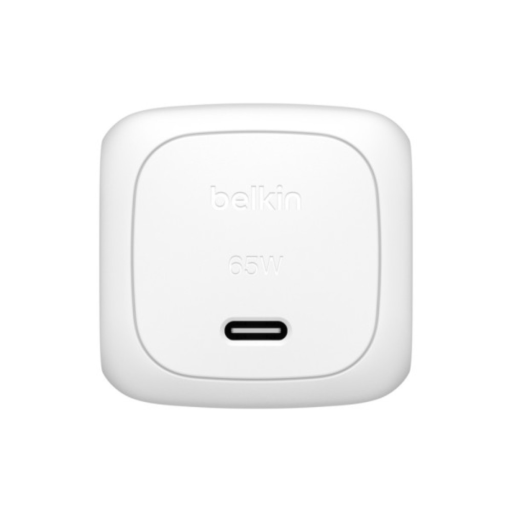 Зарядний пристрій Belkin USB-C PD65W GaN PPS white (WCA011KQWH)