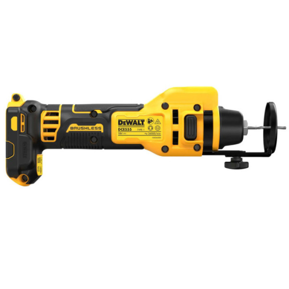 Фрезер акумуляторний DeWalt 18В XR Li-Ion 26000об/хв цанга 3.2-6.4мм 0.79кг без АКБ та ЗП