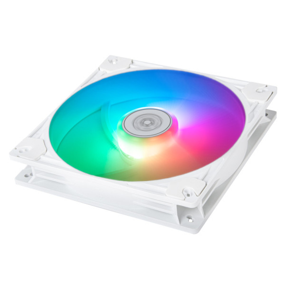 Корпусний вентилятор  SilverStone Vista VS140W ARGB, 140мм, 1600rpm, 4pin PWM, 3pin +5VARGB, 30.8dBa, білий