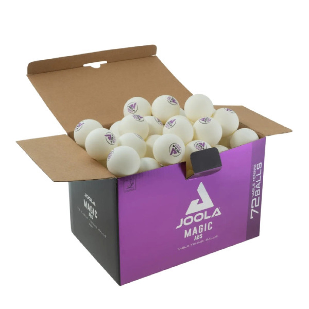 М'ячик для настільного теніса Joola Magic ABS 40+ White 72 шт (44216) (930813)