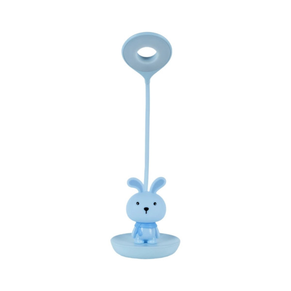 Настільна лампа Kite Bunny LED з акумулятором, блакитна (K24-492-1-3)