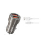 Зарядний пристрій XO CC48 2.4A/2 USB + microUSB Grey (XO-CC48m-GR) Зарядний пристрій XO CC48 2.4A/2 USB + microUSB Grey (XO-CC48m-GR)
