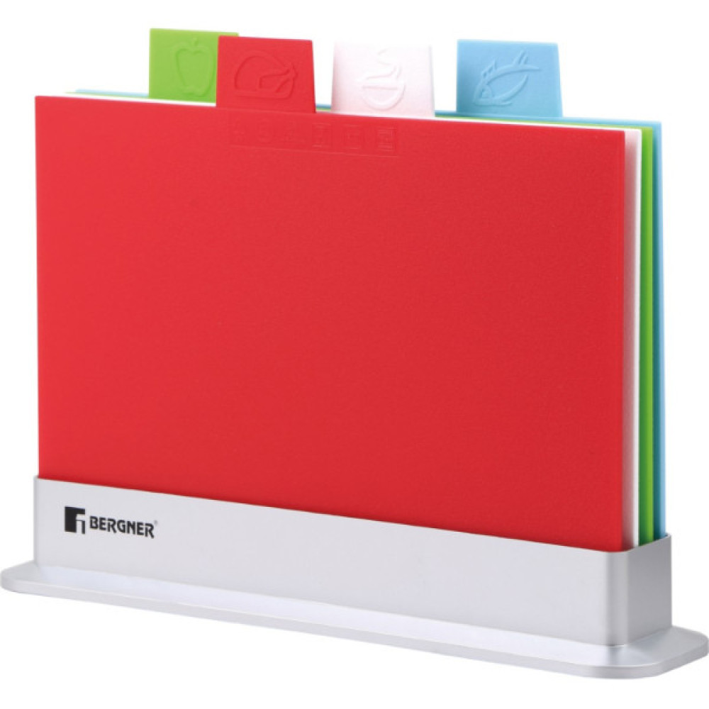 Дошка для нарізання Bergner Colors, Набір 5 предметів (BG-39951-MT)