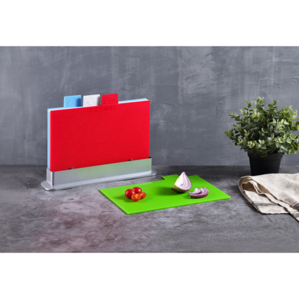 Дошка для нарізання Bergner Colors, Набір 5 предметів (BG-39951-MT)