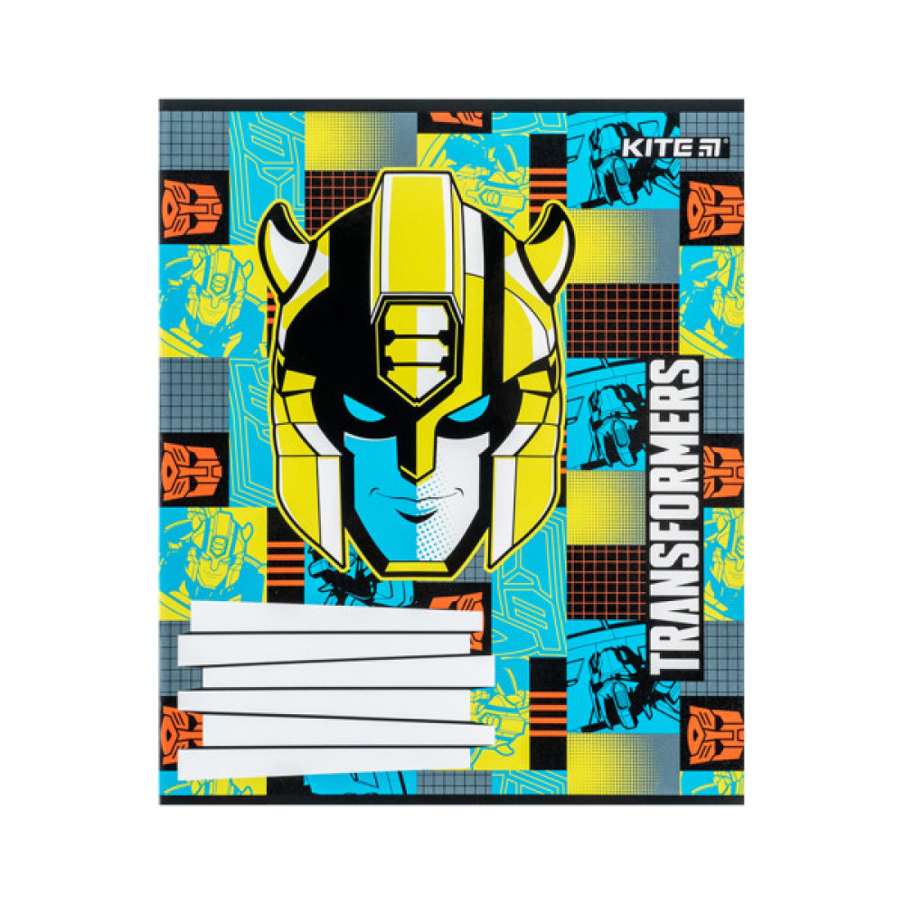Зошит Kite Transformers 12 аркушів, коса лінія (TF24-235)