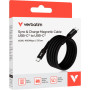 Дата кабель USB-C to USB-C 1.2m Magnetic 60W black Verbatim (31859) Дата кабель USB-C to USB-C 1.2m Magnetic 60W black Verbatim (31859)