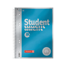 Книга записна Brunnen Коледж-блок А5 Premium металевий блиск, крапка, 80 аркушів (10-671 57) Книга записна Brunnen Коледж-блок А5 Premium металевий блиск, крапка, 80 аркушів (10-671 57)