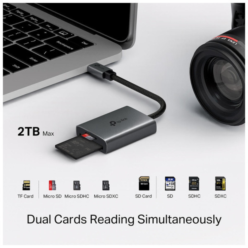 Зчитувач флеш-карт TP-Link USB-C to SD/TF (UA440C)
