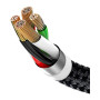 Дата кабель USB 2.0 AM to Lightning + Micro 5P + USB-C 1.2m 5A black Baseus (CAMLT-BSY01)