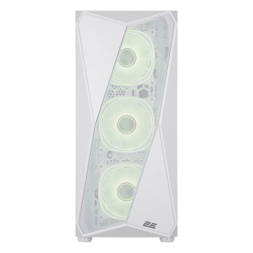 Корпус 2E GAMING Aruba G3313W, без БЖ 1xUSB3.0, 2xUSB2.0, 5x120мм ARGB, VGA 330мм, LCS ready, HUB, TG Side Panel, ATX, білий