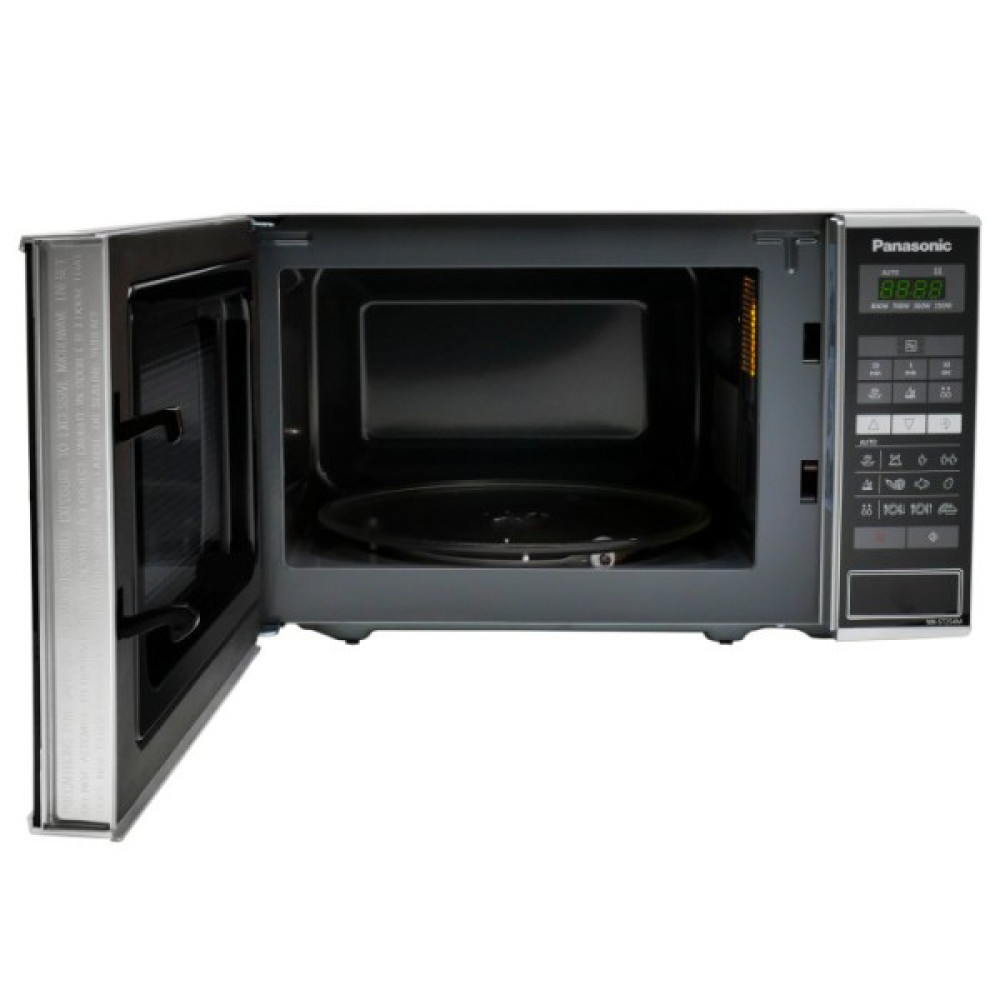 Мікрохвильова піч Panasonic, 20л, 800Вт, дисплей, відкр.кнопкою, нерж